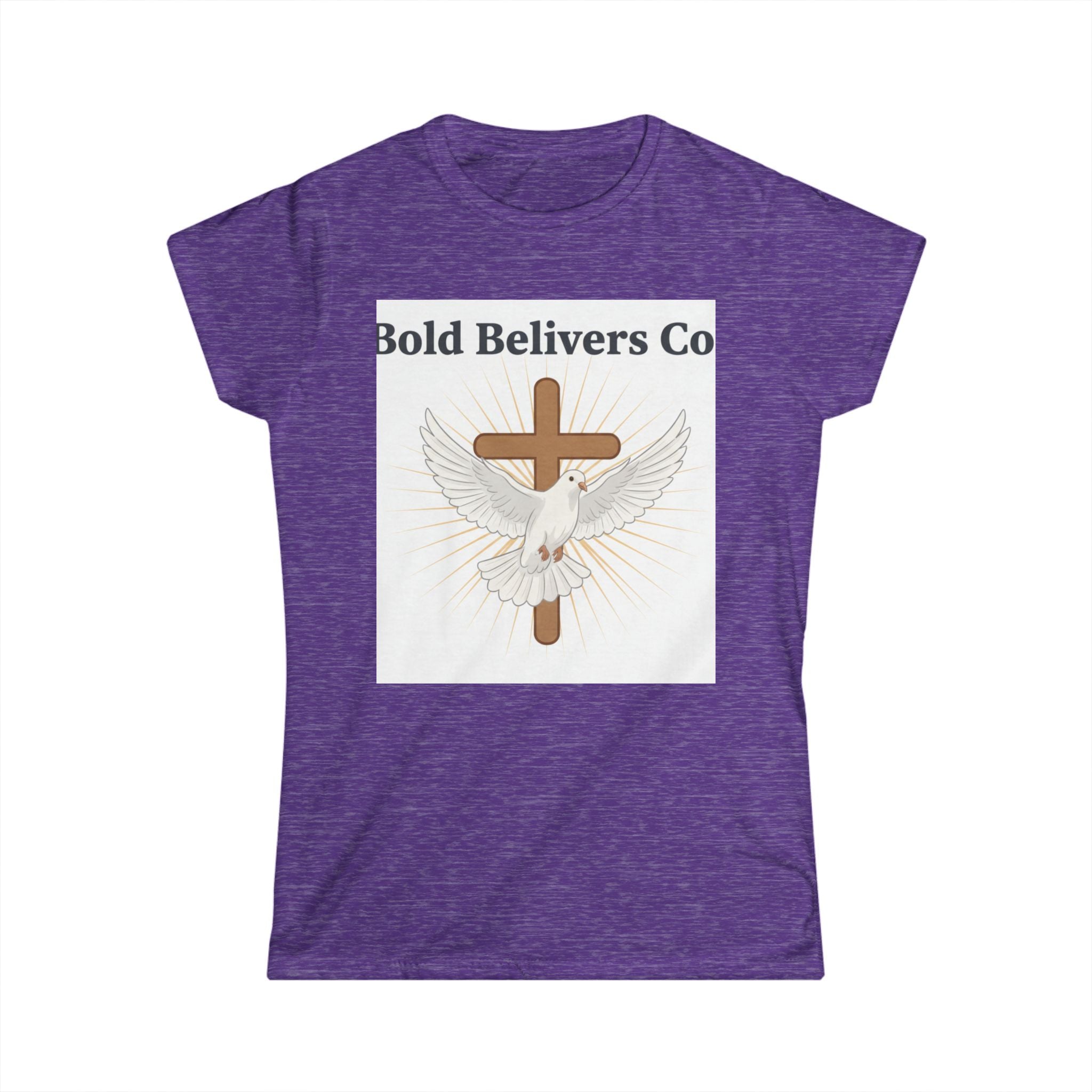 Bold Belivers Co Dove Cross T‑Shirt — Women's Faith Graphic Tee