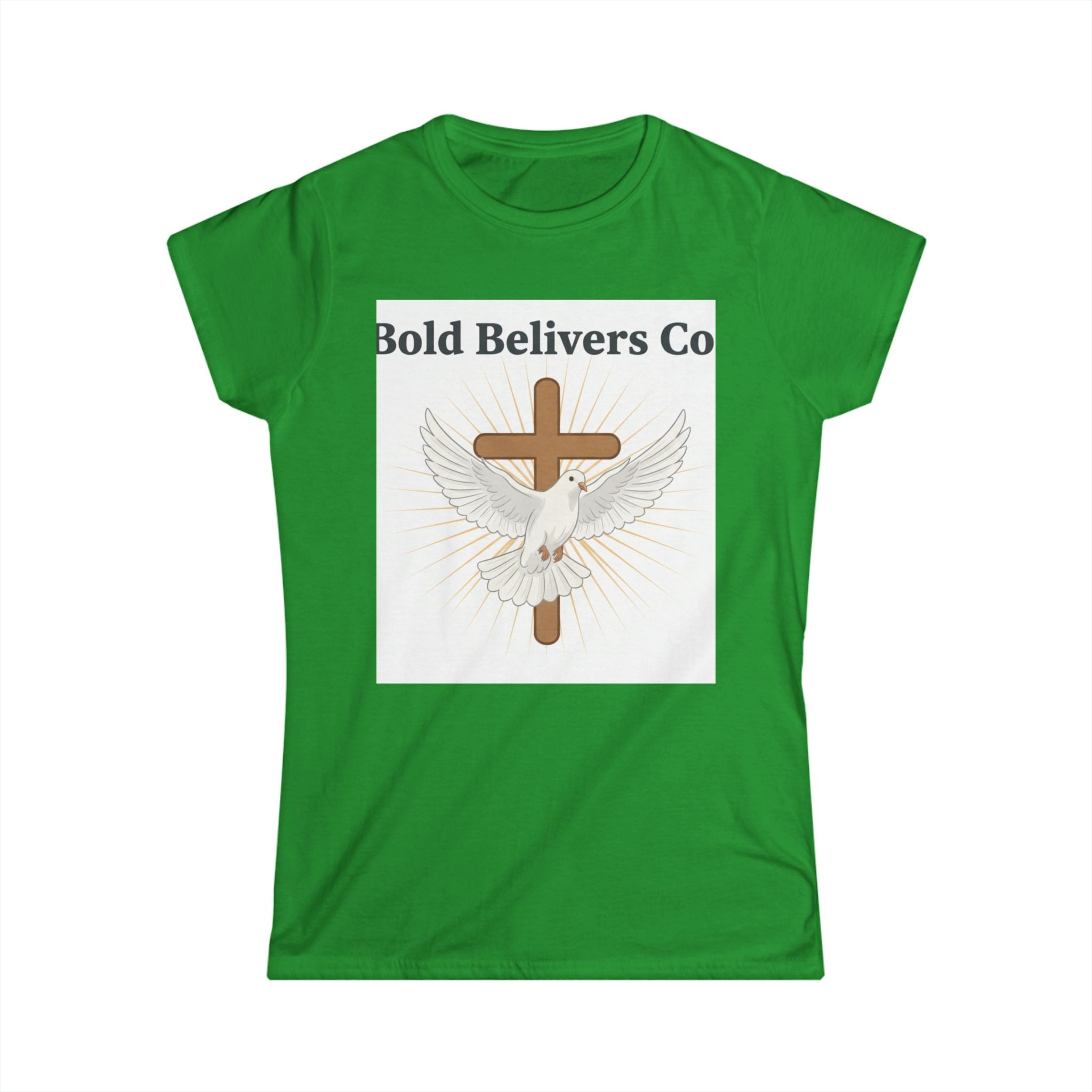 Bold Belivers Co Dove Cross T‑Shirt — Women's Faith Graphic Tee