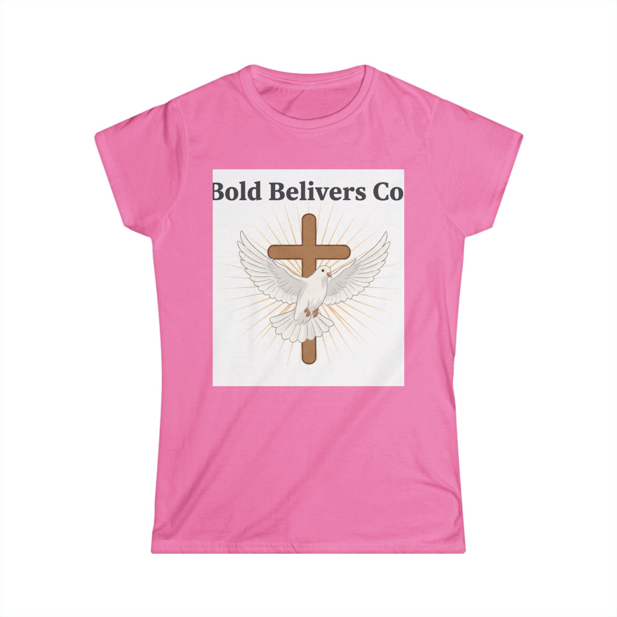 Bold Belivers Co Dove Cross T‑Shirt — Women's Faith Graphic Tee