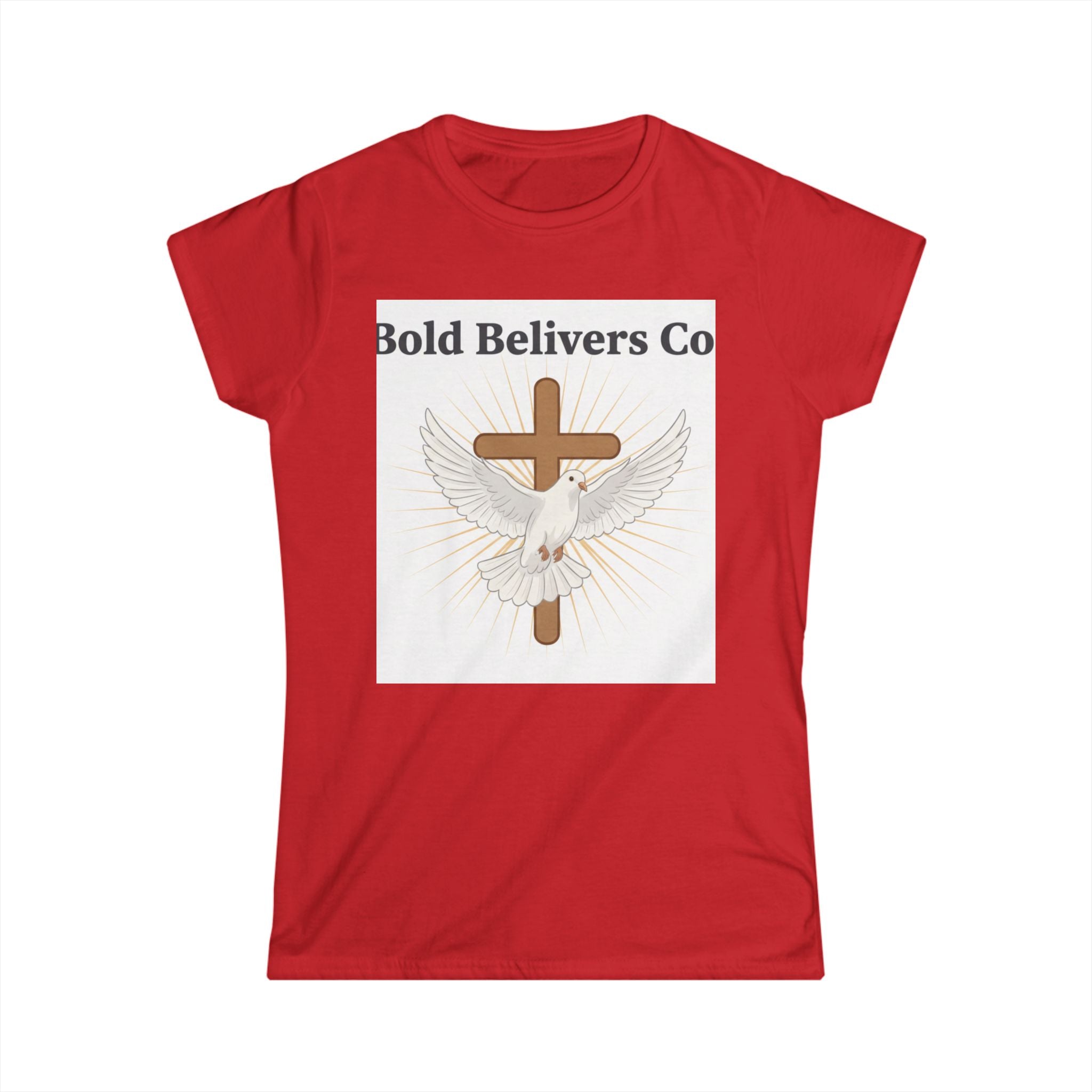 Bold Belivers Co Dove Cross T‑Shirt — Women's Faith Graphic Tee