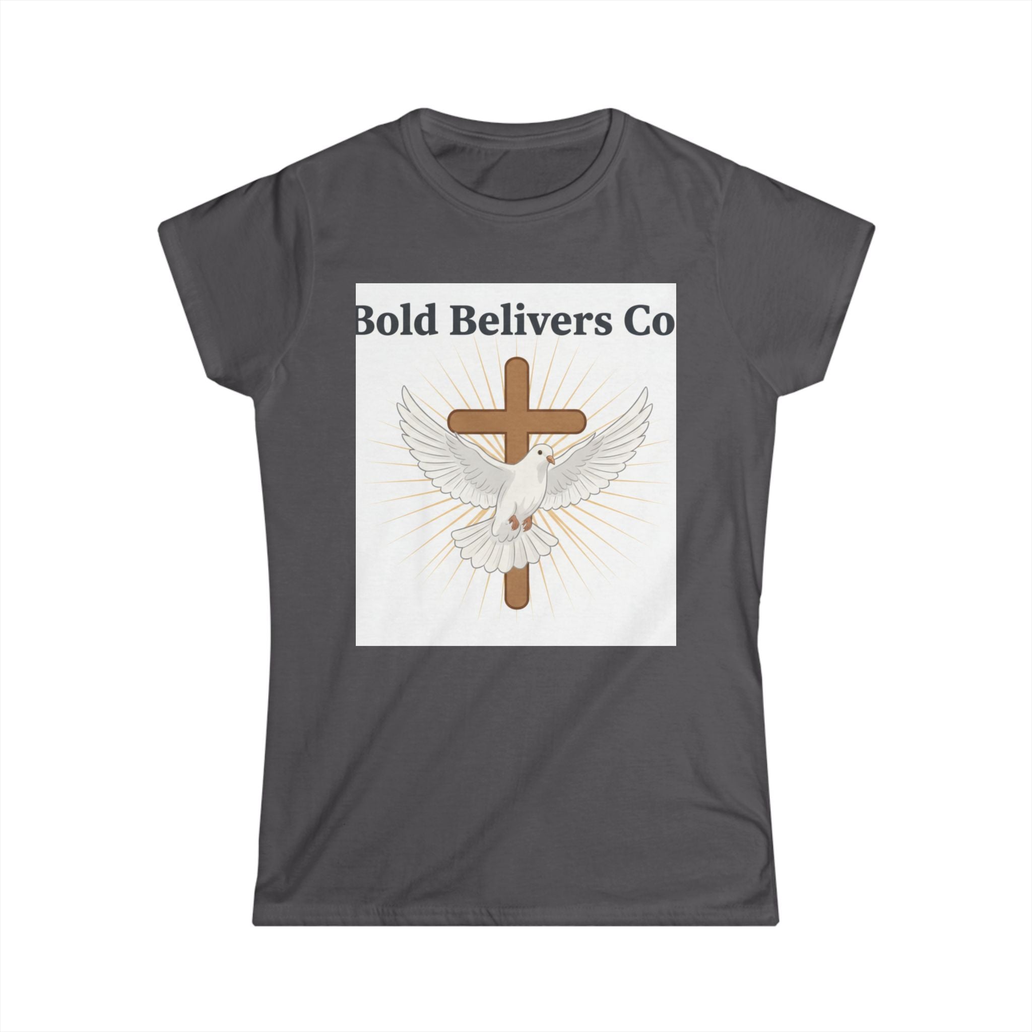 Bold Belivers Co Dove Cross T‑Shirt — Women's Faith Graphic Tee